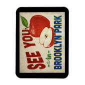 Brooklyn Park Minnesota Apple - Vintage Travel Magneet (Verticaal)