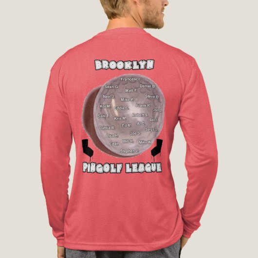 Brooklyn PinGolf League Tri-Blend Shirt (Achterkant volledig)