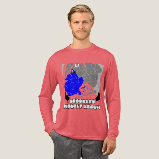 Brooklyn PinGolf League Tri-Blend Shirt (Voorkant)