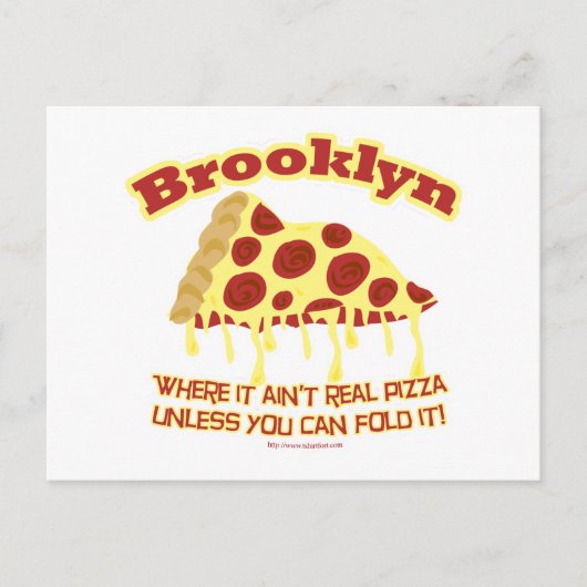 Brooklyn Pizza Briefkaart (Voorkant)