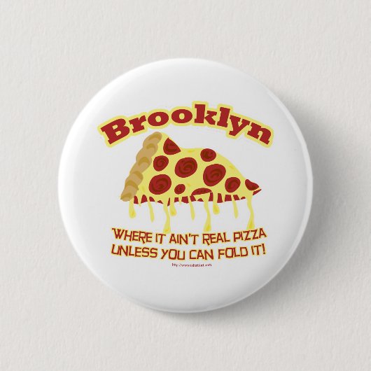 Brooklyn Pizza Ronde Button 5,7 Cm (Voorkant)