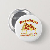 Brooklyn Pizza Ronde Button 5,7 Cm (Voorkant /achterkant)