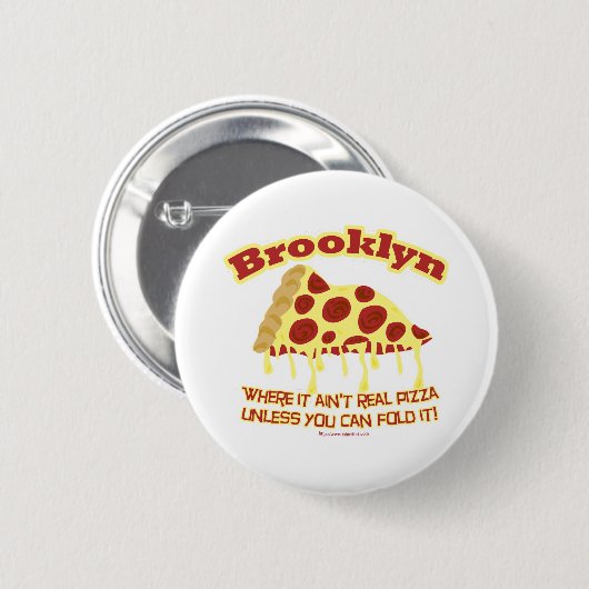 Brooklyn Pizza Ronde Button 5,7 Cm (Voorkant /achterkant)