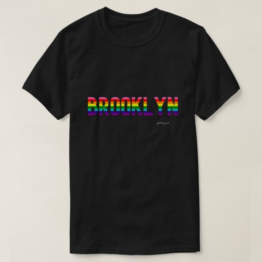 Brooklyn Pride Hoodie | Regenboogvlag T-shirt (Design voorkant)