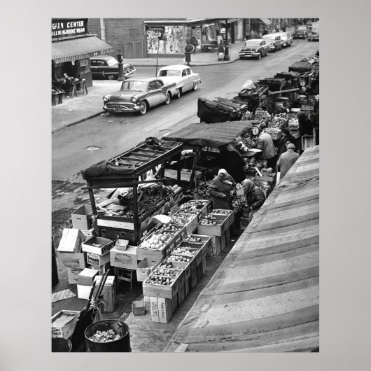 Brooklyn Pushcart Market: 1960 Poster (Voorkant)