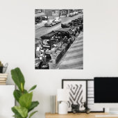 Brooklyn Pushcart Market: 1960 Poster (Thuiskantoor)