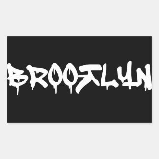BROOKLYN RECHTHOEKIGE STICKER