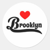 Brooklyn Ronde Sticker (Voorkant)