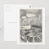 Brooklyn-schets/tekeningansichtkaart Briefkaart (Voorkant / Achterkant)