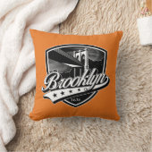 Brooklyn Schild met Swoosh-ontwerp Kussen (Deken)