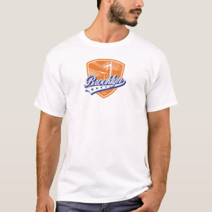 Brooklyn Schild met Swoosh-ontwerp T-shirt