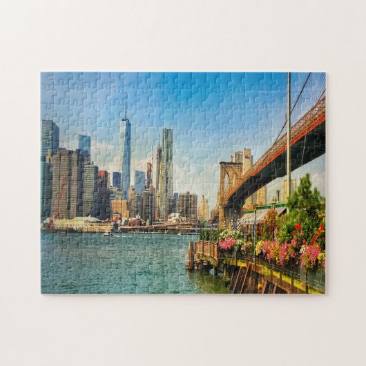Brooklyn Skyline. Jigzaag Puzzle Legpuzzel (Horizontaal)