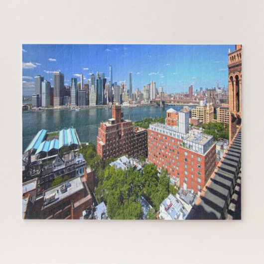 Brooklyn Skyline.Kerstgroetings Legpuzzel (Horizontaal)