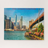 Brooklyn Skyline.Kerstgroetings Legpuzzel (Horizontaal)