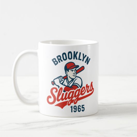 Brooklyn Sluggers 1965 - honkbal Koffiemok (Links)