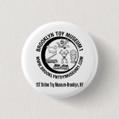 BROOKLYN SPEELGOED MUSEUM 1 RONDE BUTTON 3,2 CM (Voorkant)