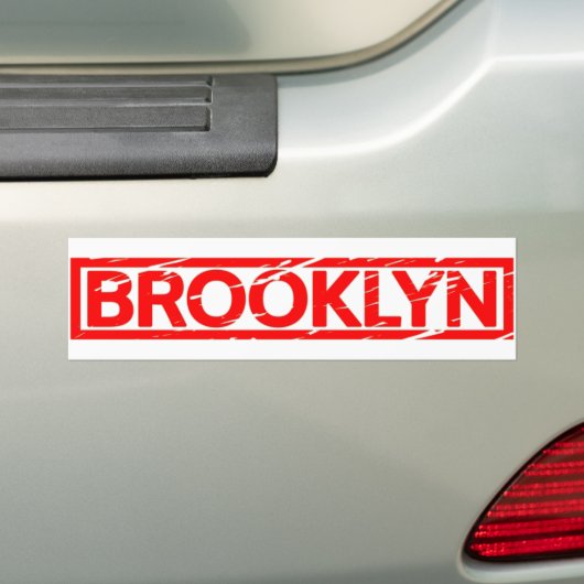 Brooklyn Stamp Bumpersticker (Op auto)