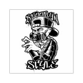 Brooklyn stijl graffiti rubberstempel (Afrduk)
