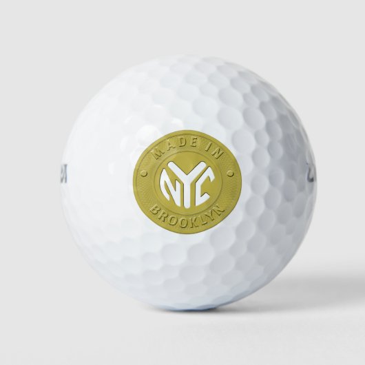 Brooklyn Subway Token Golfballen (Voorkant)