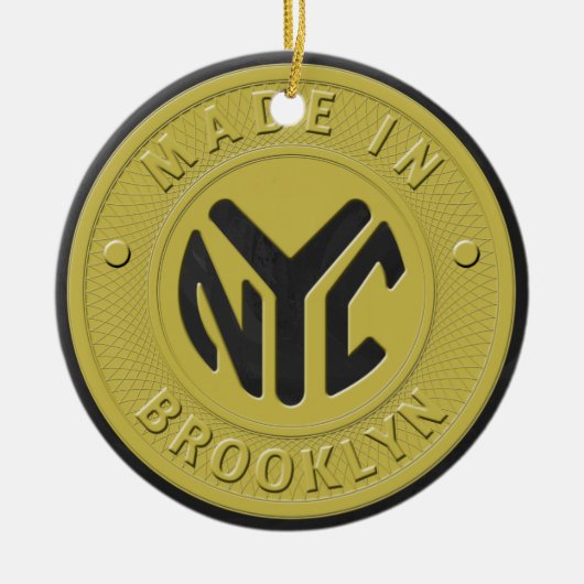 Brooklyn Subway Token Keramisch Ornament (Voorkant)