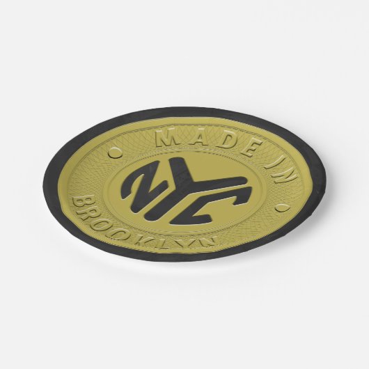 Brooklyn Subway Token Papieren Bordje (Gekanteld)