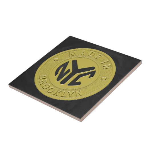 Brooklyn Subway Token Tegeltje (Zijkant)