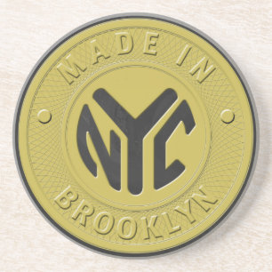 Brooklyn Subway Token Zandsteen Onderzetter