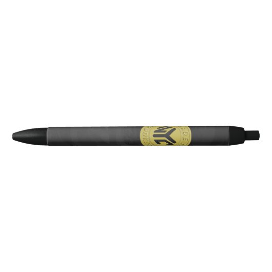 Brooklyn Subway Token Zwarte Inkt Pen (Voorkant)