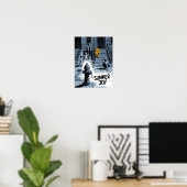 Brooklyn Summer Joy Brandkraan Kunst Poster (Thuiskantoor)