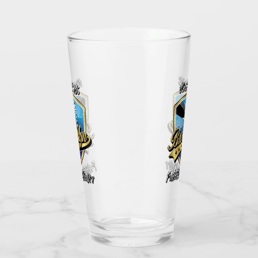 Brooklyn Swoosh Logo Ontwerp Glas (Rechts)