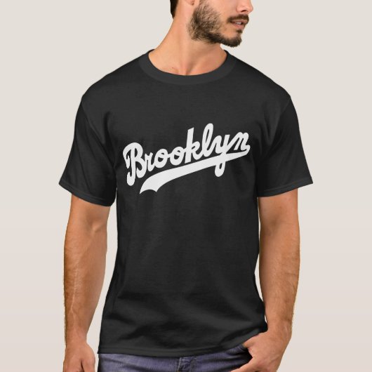 Brooklyn T-shirt 1 (White Script) (Voorkant)