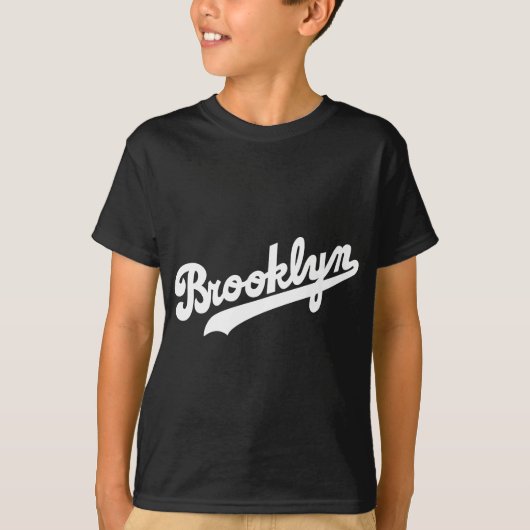 Brooklyn T-shirt 1 (White Script) (Voorkant)
