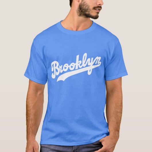 Brooklyn T-Shirt White Lettering (Voorkant)
