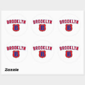 Brooklyn Throwback Ronde Sticker (Vel)