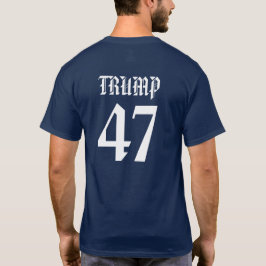 BROOKLYN TRUMP 47 TRUI - BLAUW T-SHIRT