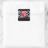 Brooklyn Urban Streetkleding Art Vierkante Sticker (Tas)