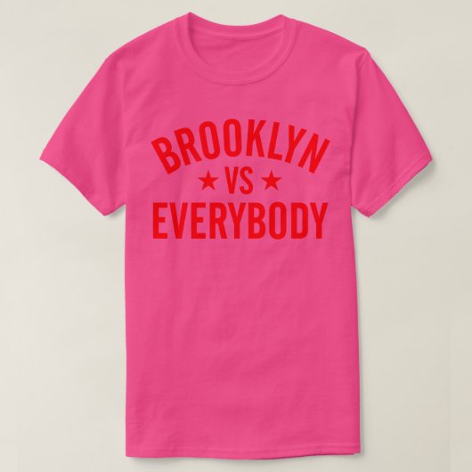 Brooklyn versus iedereen t-shirt (Design voorkant)