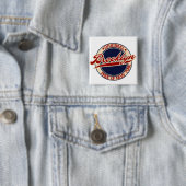 Brooklyn Vierkante Button 5,1 Cm (In situ)