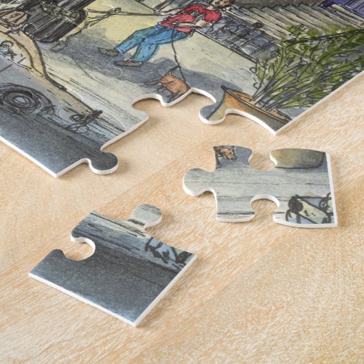 Brooklyn voor het slapen gaan legpuzzel (Zijkant)