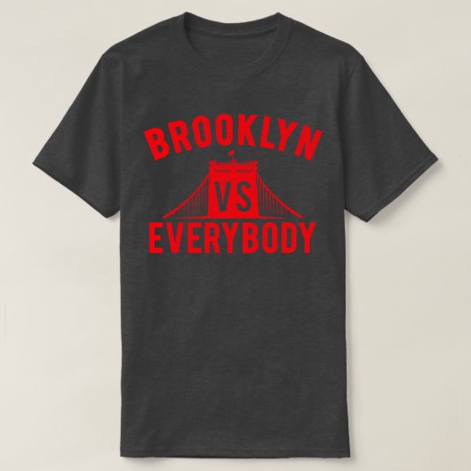 Brooklyn vs iedereen t-shirt (Design voorkant)