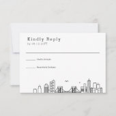 Brooklyn Wedding | Stijlvolle Skyline RSVP (Voorkant)