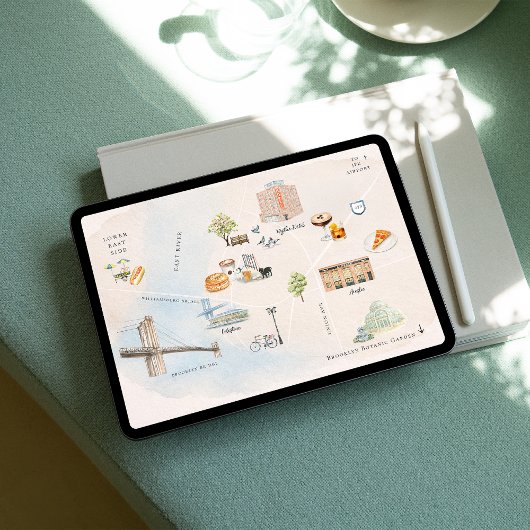 Brooklyn Wedding Weekend Map | NYC Itinerary