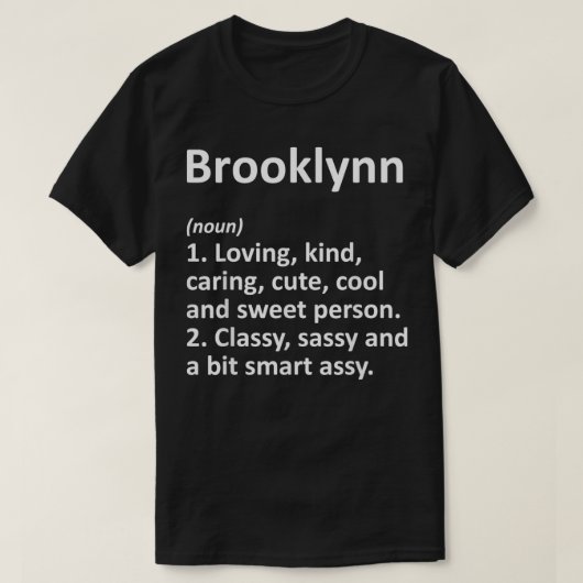BROOKLYNN Definition Specialized Funny Birthday G T-shirt (Design voorkant)