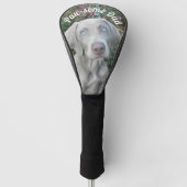 Brooklyn's Weimaraner Dog Golf Head Hoesje Golfheadcover (Voorkant)