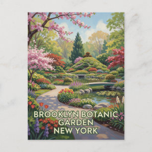 Brooklynse Tuin Bloeit in New York City Briefkaart