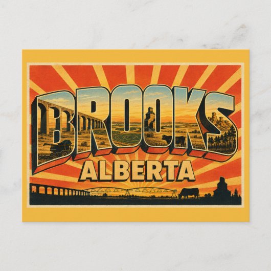 Brooks Alberta Diverse Landbouw Briefkaart (Voorkant)