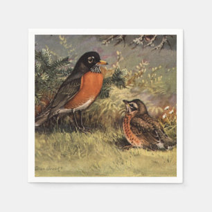 Brooks' American Robins Servet