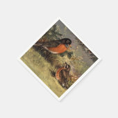 Brooks' American Robins Servet (Hoek)