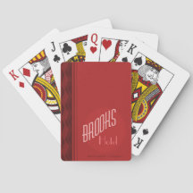 Brooks House Hotel speelkaarten (rood dek)