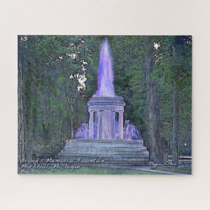 Brooks Memorial Fountain, Marshall Jigzaag Puzzle Legpuzzel
